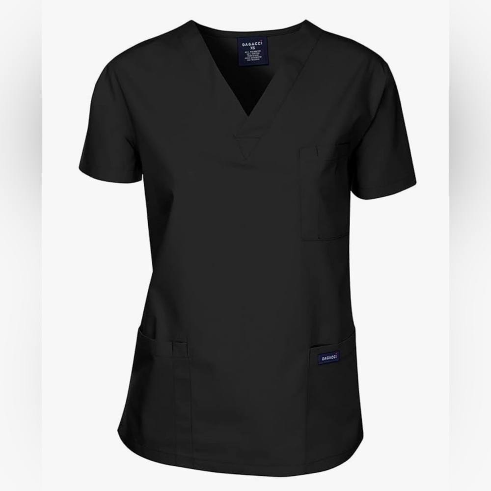 VIAOLI scrub with two front pocket shirt top chiffon material.Soft light size XL
